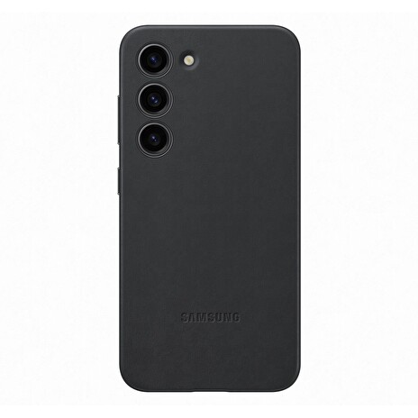 Samsung Kožený zadní kryt pro Samsung Galaxy S23+ Black