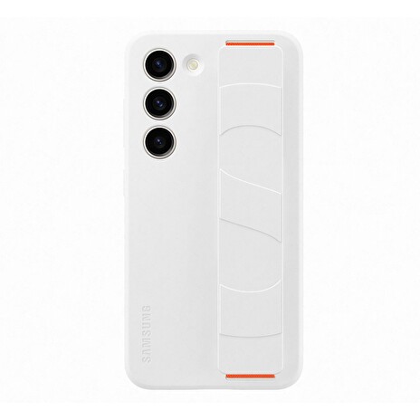 Samsung Silikonový zadní kryt s poutkem pro Samsung Galaxy S23+ White