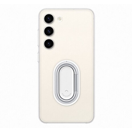 Samsung Průhledný kryt s odnímatelným úchytem na příslušenství pro Samsung Galaxy S23 Transparent