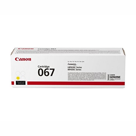 Canon Cartridge 067/Yellow/1250str.