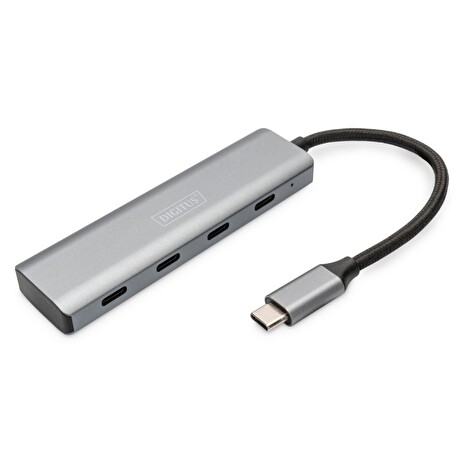 DIGITUS 4portový USB-C HUB 4x USB-C 3.1 Gen1, 5Gbps