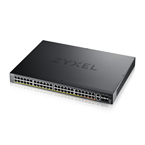 Zyxel XGS2220-54HP, L3 Access Switch, 600W PoE, 40xPoE+/10xPoE++, 48x1G RJ45 2x10mG RJ45, 4x10G SFP+ Uplink, incl. 1 yr