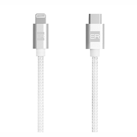 ER POWER – USB-C/Lightning kabel 1,2 m - bílý