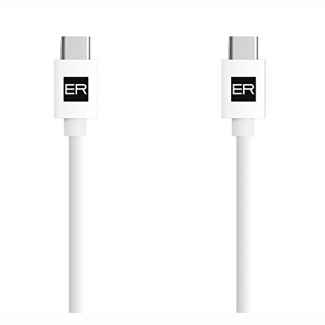 ER POWER USB-C/USB-C 3A (60W) kabel - 1,2 m bílý
