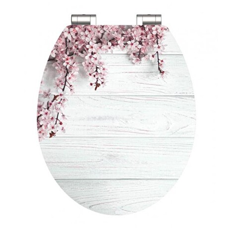 WC sedátko SCHÜTTE Flowers And Wood Soft Close MDF