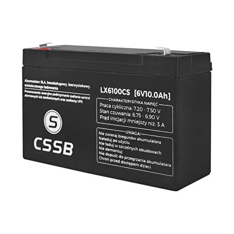 Baterie olověná 6V 10Ah LTC BATE-14193