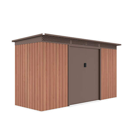 Zahradní domek G21 GRAH 483 - 340 x 142 cm, hnědý