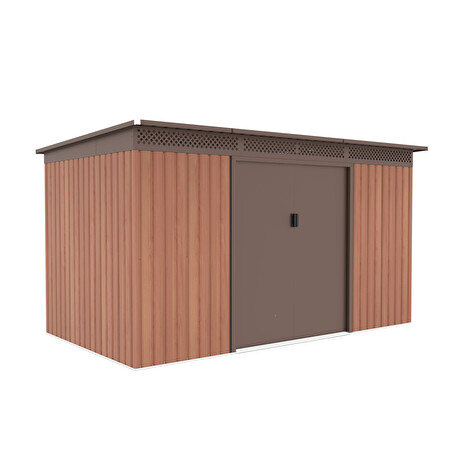 Zahradní domek G21 GRAH 700 - 340 x 206 cm, hnědý