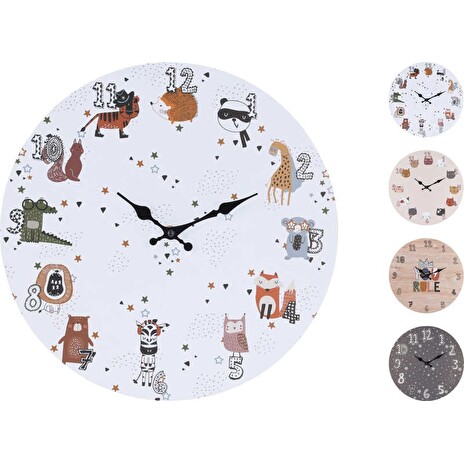 Hodiny Segnale nástěnné dětský motiv 33 cm béžová