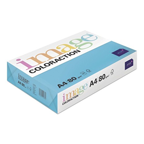 Image Coloraction kancelářský papír A4/80g, Lisbon - sytá modrá (AB48), 500 listů