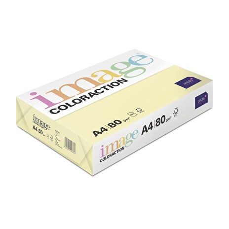Image Coloraction kancelářský papír A4/80g, Desert - pastelově žlutá (YE23), 500 listů