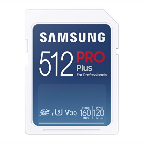 Samsung SDXC PRO PLUS/SDXC/512GB/180MBps/UHS-I U3, V30