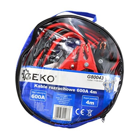 Kabely startovací 600A 4m GEKO G80043
