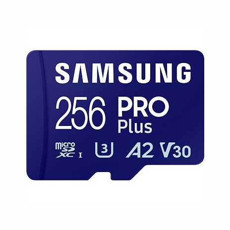 Samsung/micro SDXC/256GB/USB 3.0/USB-A/Class 10/+ Adaptér/Modrá
