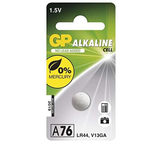 GP LR44 (A76, 11.6 x 5.4 mm) - 1 ks