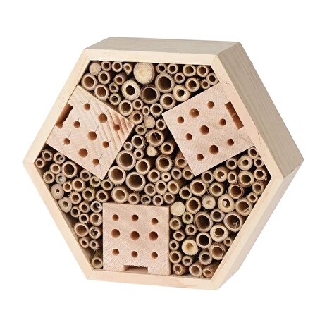 Hračka Hmyzí hotel 22,5 x 20 x 7,4 cm Hexagon dřevěný