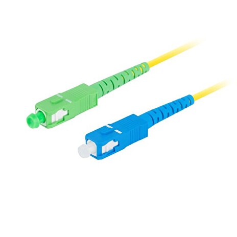 LANBERG optický patch cord SM SC/APC-SC/UPC simplex 2m LSZH G657A1 průměr 3mm, barva žlutá