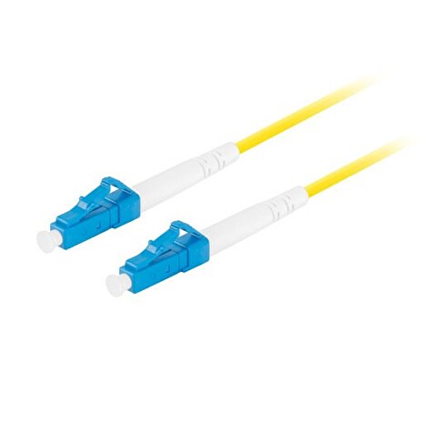 LANBERG optický patch cord SM LC/UPC-LC/UPC simplex 10m LSZH G657A1 průměr 3mm, barva žlutá