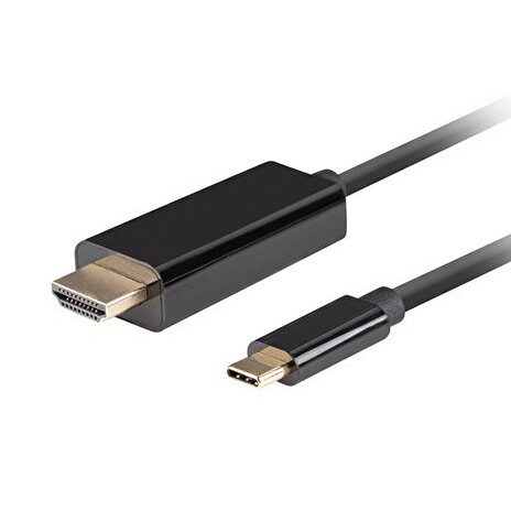 Lanberg USB-C(M)->HDMI(M) kabel 1m 4K 60Hz černá