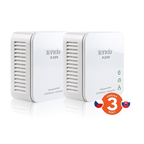 Tenda P200 kit Powerline Mini 2x Adapter, 200 Mb/s, 2x LAN