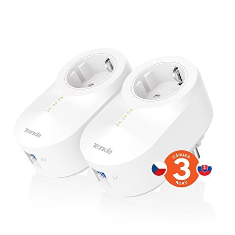 Tenda PH6 kit Powerline AV1000 2x Adapter, 1000 Mb/s, 2x GLAN, Homeplug AV2