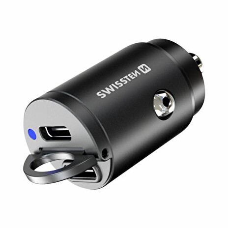 Autoadaptér SWISSTEN 20111800 Nano 30W Black