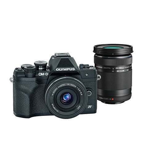 Digitální fotoaparát Olympus E-M10 Mark IV 1442 EZ + 40-150mm II R Pancake double zoom kit black/black/black