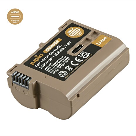 Baterie Jupio EN-EL15C *ULTRA C* 2400mAh s USB-C vstupem pro nabíjení