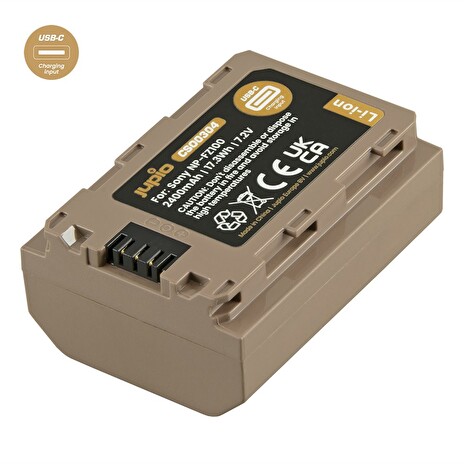 Baterie Jupio NP-FZ100 *ULTRA C* 2400mAh s USB-C vstupem pro nabíjení