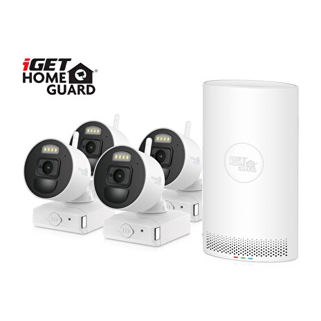 iGET HGNVK88004P v2023 - bateriový bezdrátový Wi-Fi set FullHD 1080p, 8CH NVR + 4x FullHD kamera