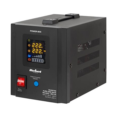 Zdroj záložní REBEL POWER-800 12/230V 800VA 500W