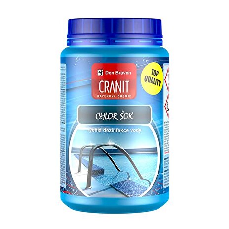 Přípravek pro chlorovou dezinfekci bazénové vody CRANIT Chlor Šok 1kg