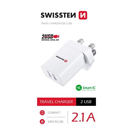 Adaptér cestovní SWISSTEN 22045100 pro použití z ČR ve Velké Británii