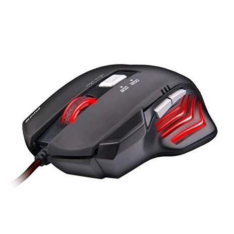 C-TECH herní myš Akantha (GM-01R), herní, červené podsvícení, 2400DPI, USB