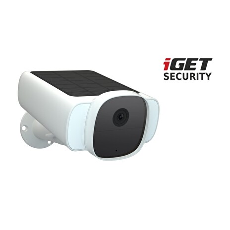 iGET SECURITY EP29 White - Bateriová solární Wi-Fi IP kamera fungující samostatně a také pro alarm iGET SECURITY M5