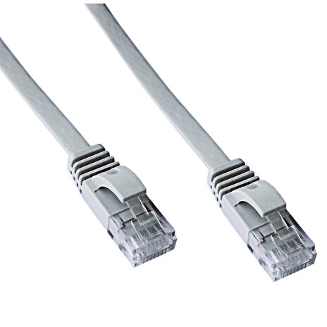 DATACOM Patch cord UTP CAT6 2m šedý FLAT plochý