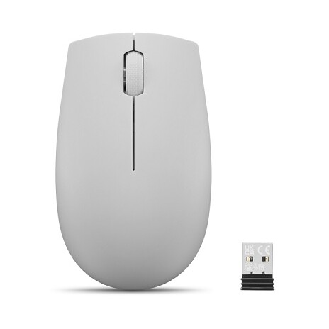 Lenovo myš 300 Wireless Compact (Cloud Grey = šedá) s baterií
