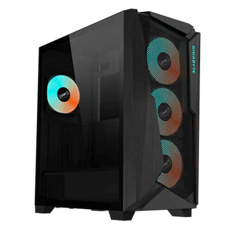 GIGABYTE C301 GLASS/Midi Tower/Transpar./Černá