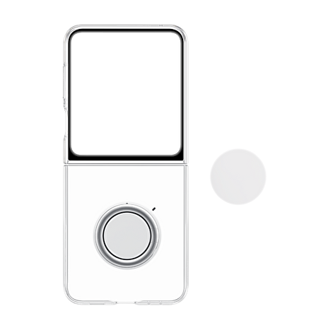 Samsung Průhledný kryt s odnímatelným úchytem na příslušenství pro Galaxy Z Flip5 Transparent