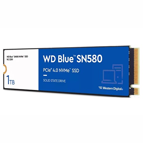 WD SSD Blue SN580 1TB / WDS100T3B0E / NVMe M.2 PCIe Gen4 / Interní / M.2 2280
