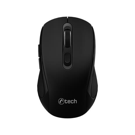 C-TECH WLM-12BK/Ergonomická/Optická/Pro praváky/1 600 DPI/USB+BT/Černá
