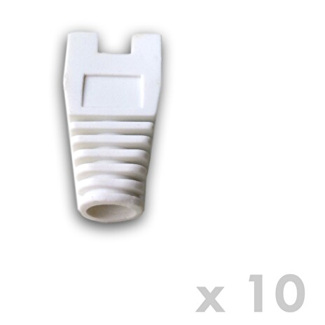 DATACOM Ochrana RJ45 s výřezem BÍLÁ (10ks)