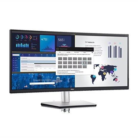 Dell Professional P3424WE/LCD 34"/5ms/1000:1/HDMI/DP/USB-C/DOCK/DP/RJ45/WQHD(3440x1440)/IPS panel/zakriveny/cerny