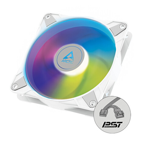 ARCTIC P12 PWM PST A-RGB 0dB – 120mm Pressure optimized case fan | PWM controlled speed with PST | A