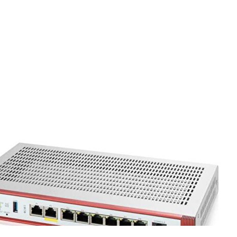 zyxel USG FLEX 200HP Series, User-definable ports with 1*2.5G, 1*2.5G (PoE+) & 6*1G, 1*USB with1 YR Gold Security Pack