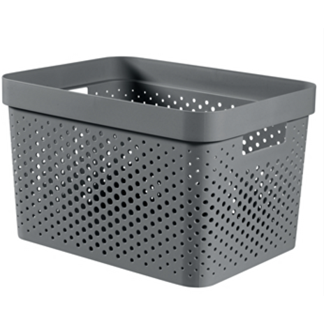 Box Curver Infinity Dots 17L šedý