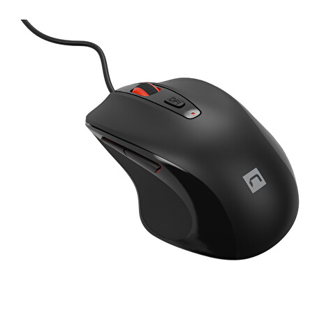 Natec optická myš PIGEON 2/4 000 DPI/Kancelářská/Optická/4 000 DPI/Drátová USB/Černá