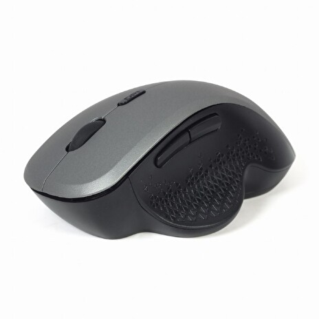 Gembird Myš MUSW-6B-02, bezdrátová, USB nano receiver, černo-stříbrná