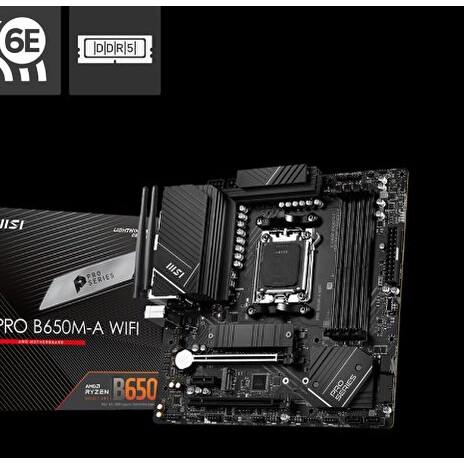 MSI PRO B650M-A WIFI, AM5, AMD B650, 4x DDR5, mATX