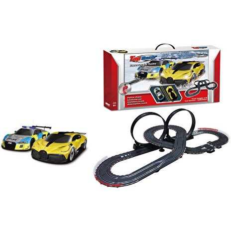 Hračka MaDe Autodráha s lopingy, Audi, Bugatti, 600 cm